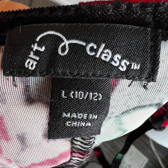 Black Floral‎ Velvet Mini Dress, Gothic Whimsigoth Coquette Grunge Small - Picture 4 of 7